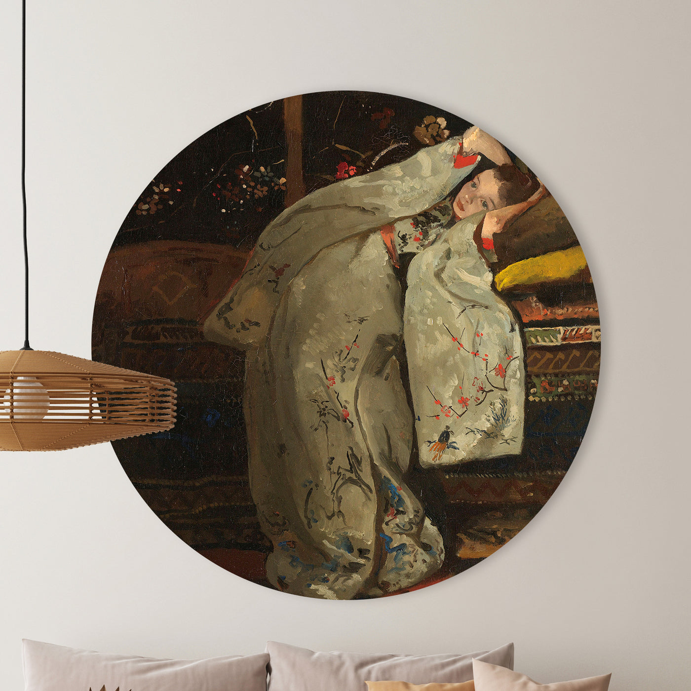 Meisje in witte kimono - George Hendrik