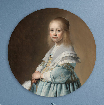 Portret van een meisje in het blauw