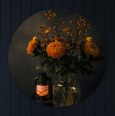 Stilleven met herfstboeket en lantaarn - Mayra Fotografie